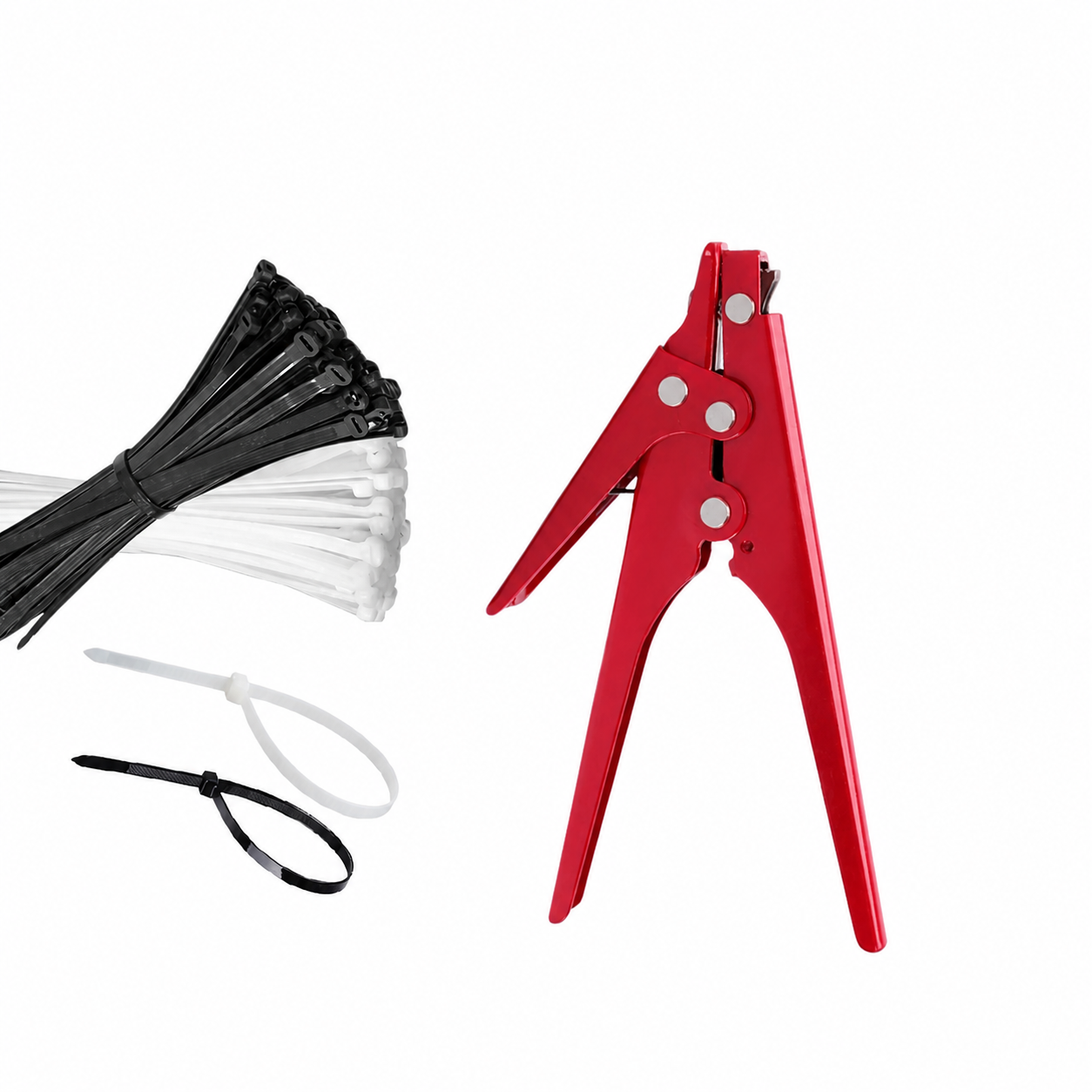 Cable Tie Gun for Plastic Nylon Cable Tie Zip Tie Tool,Cutting Width: 2.4-9mm