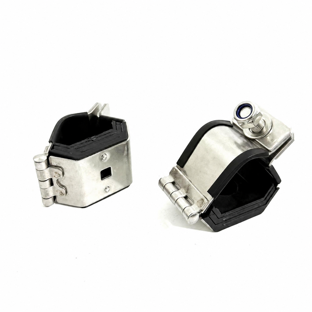 IEC 61914 316L SS FF-T2733 Trefoil Cable Cleat With M8 bolt