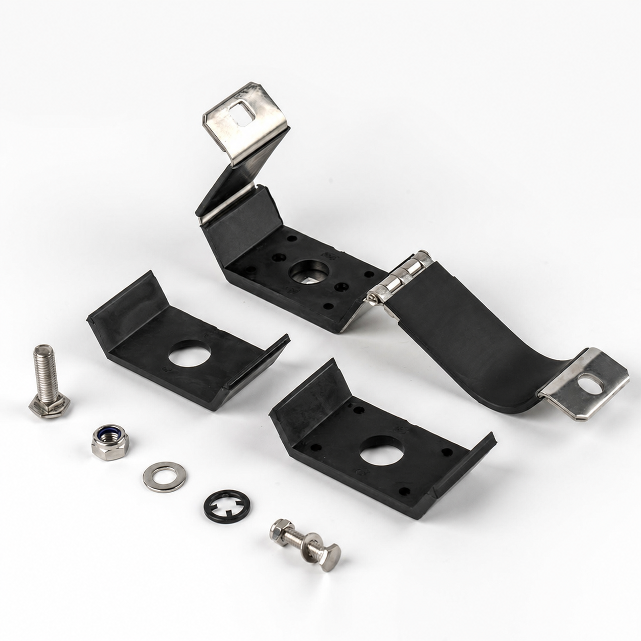 Electric Single Cable Cleat with LSF Pad 130kA peak/50kA RMS