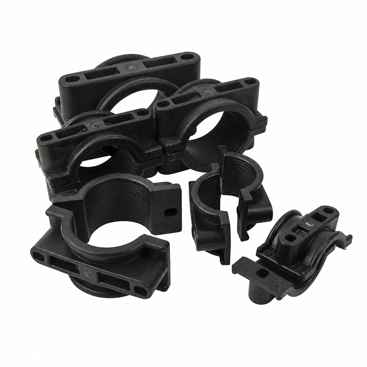50-60mm Polymer Trefoil Cable Cleat M10 Mounting 2 Hole Clamp Nylon Cable Cleat