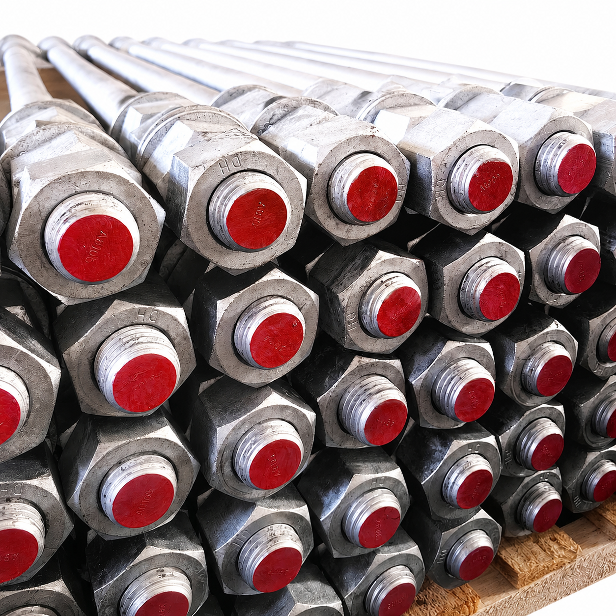 ASTM F1554 Grade55 L Anchor Rod With Nuts