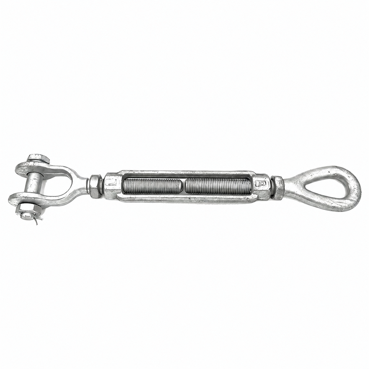 Drop Forged Turnbuckle HDG | ASTM F1145 Utility Hardware | Jaw & Jaw Galvanized Turnbuckle