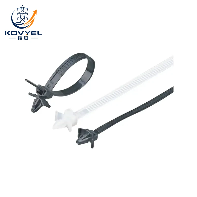 Push mount ties