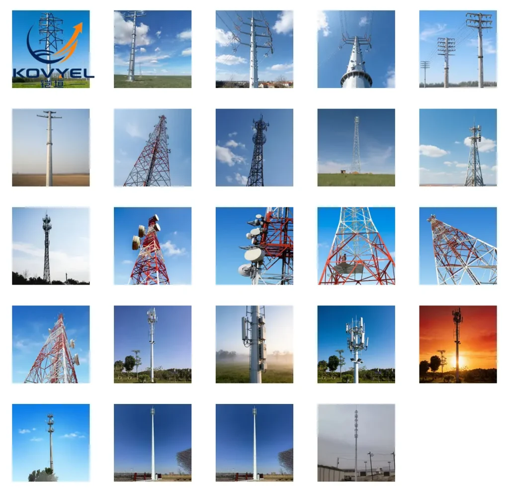 4G 5G Hot-Dip Galvanized Monopole Tower - product image 3