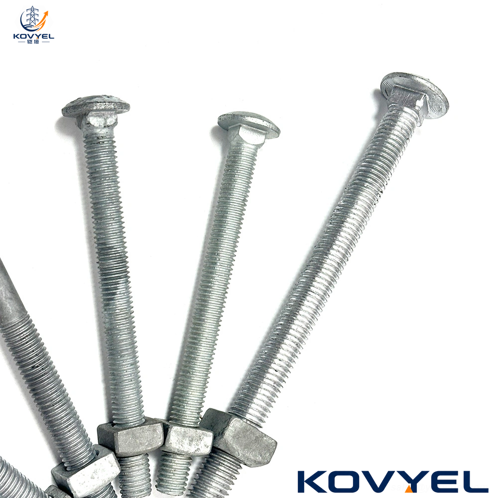 3/8” Carriage Bolt HDG IEEE C135.1 & CSA C83 SEC Compliant Poleline Fastener