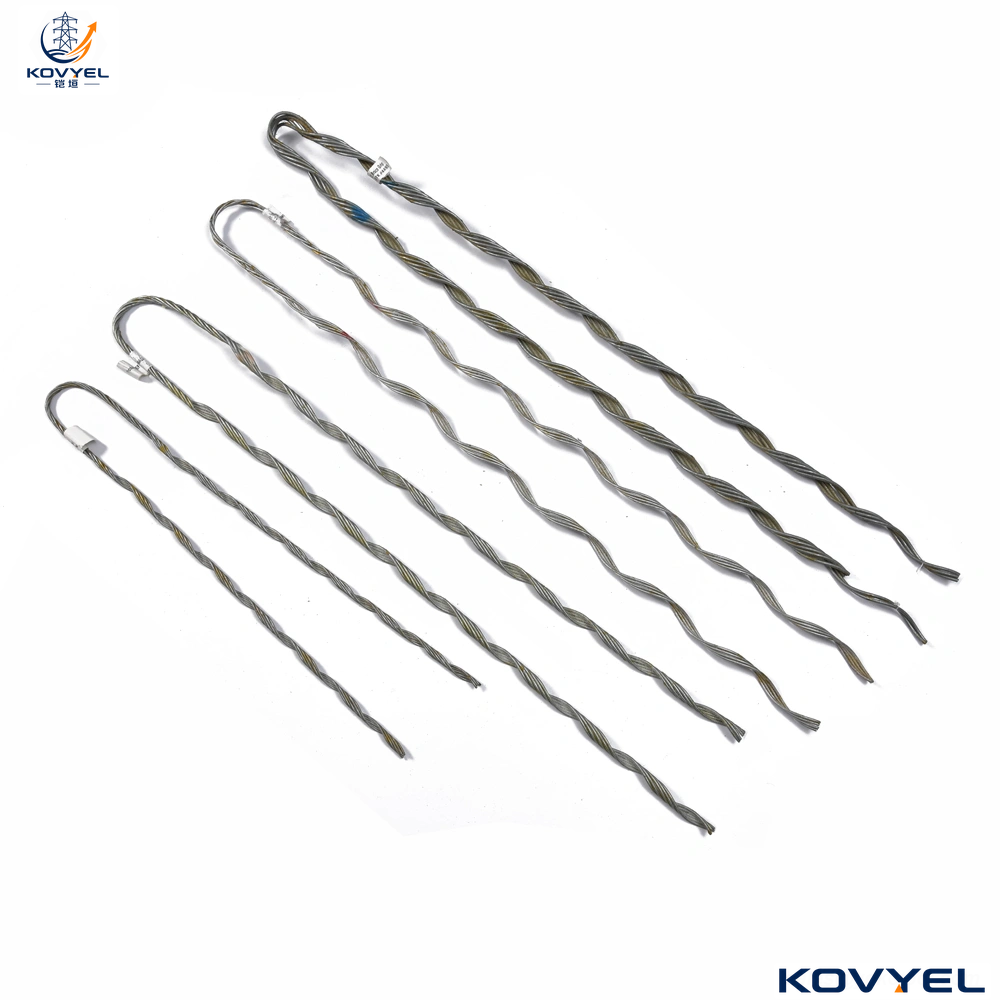 Aluminum Dead End Preformed Guy Grip For Power Fittings