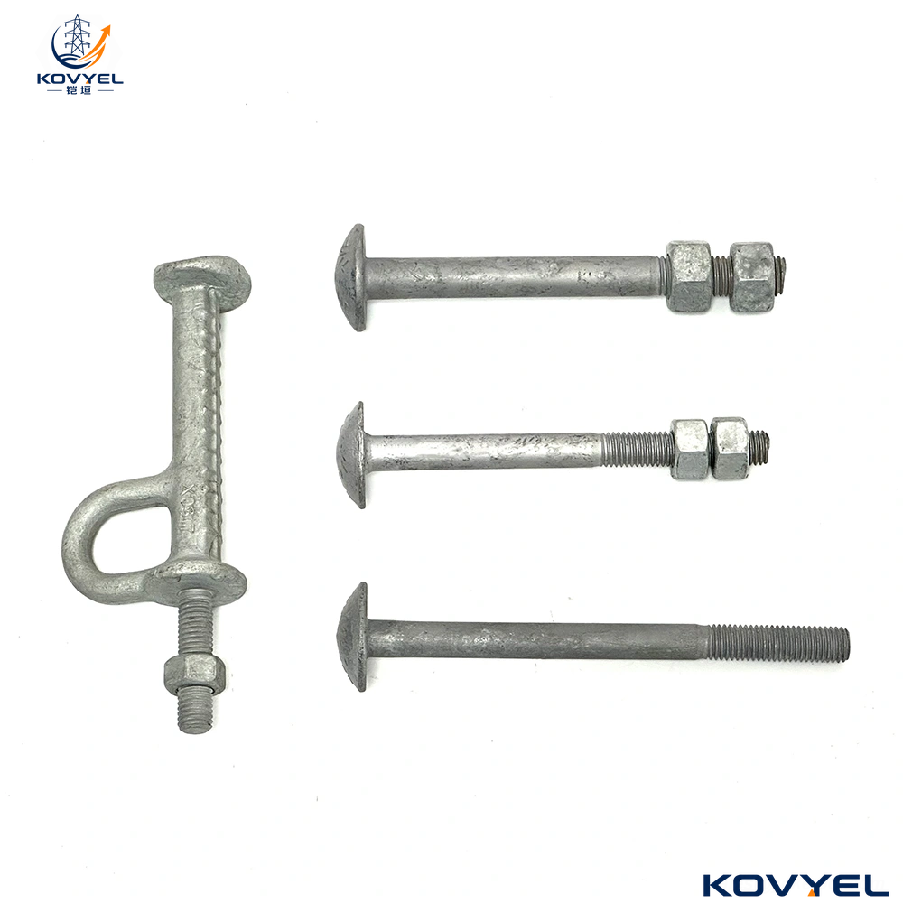 Hot Dip Galvanized ASTM A394 5/8” 3/4” Tower Step Bolt with A563 Nuts - product image 2