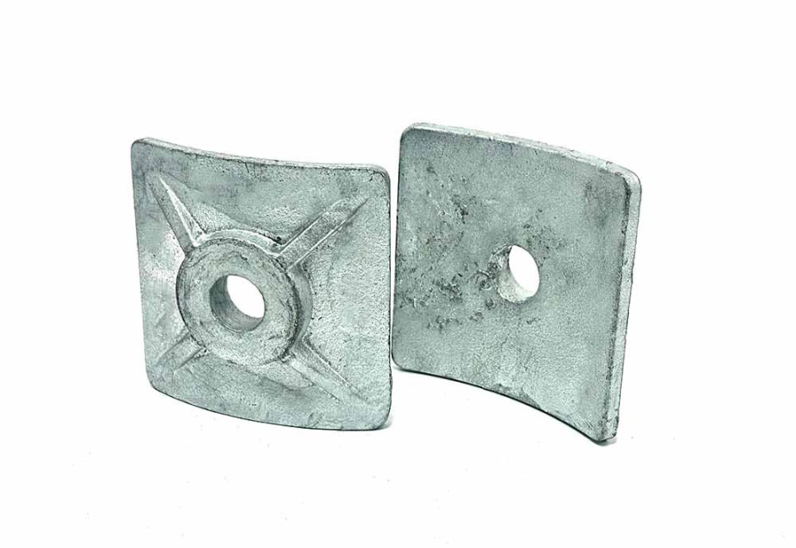Cast Square Curved Washer HDG for Pole Line Hardware