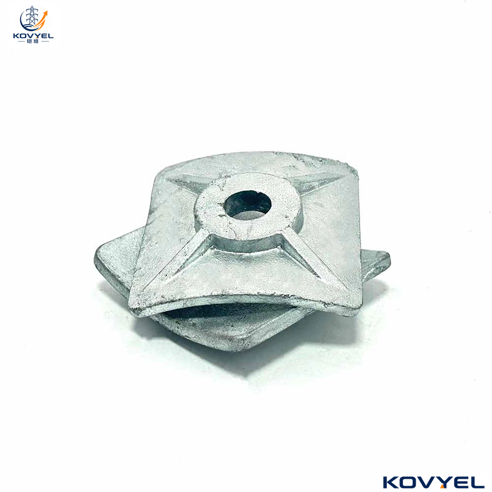 Cast Square Curved Washer HDG | Ductile Iron Utility Washer | IEEE C135.80 & CSA C83 Poleline Hardware - product image 2