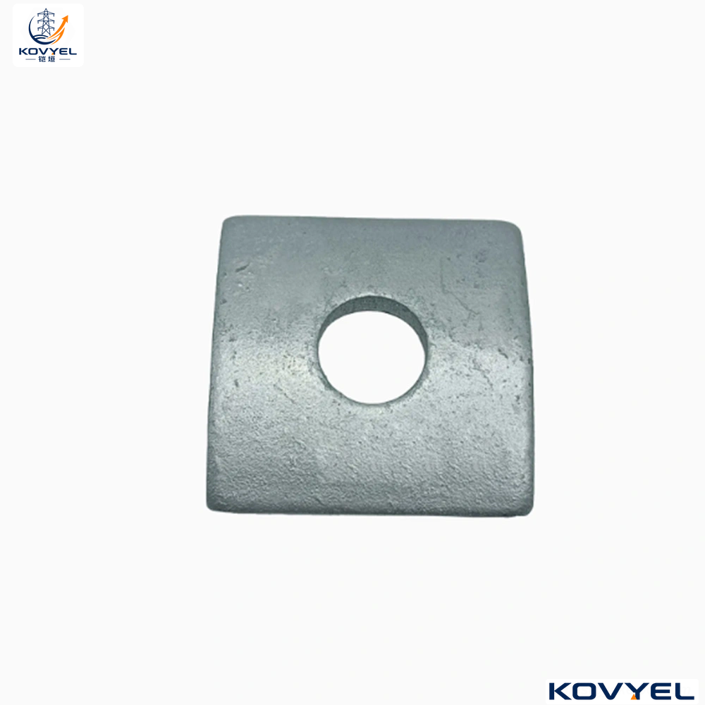 Hot Dip Galvanized | Square Curved Washer | Wood Pole Hardware - product image 2