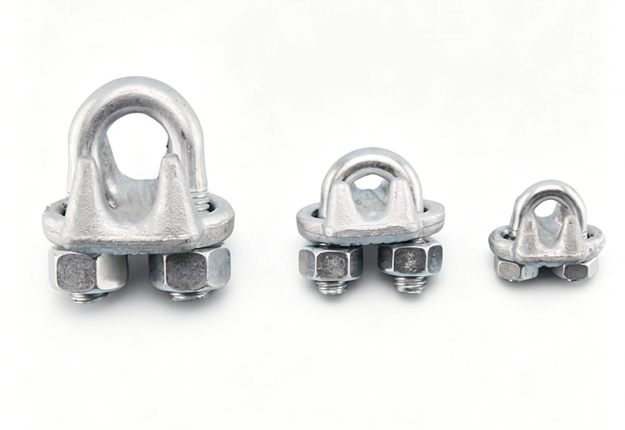 Drop forged carbon steel wire rope clip for pole line hardware