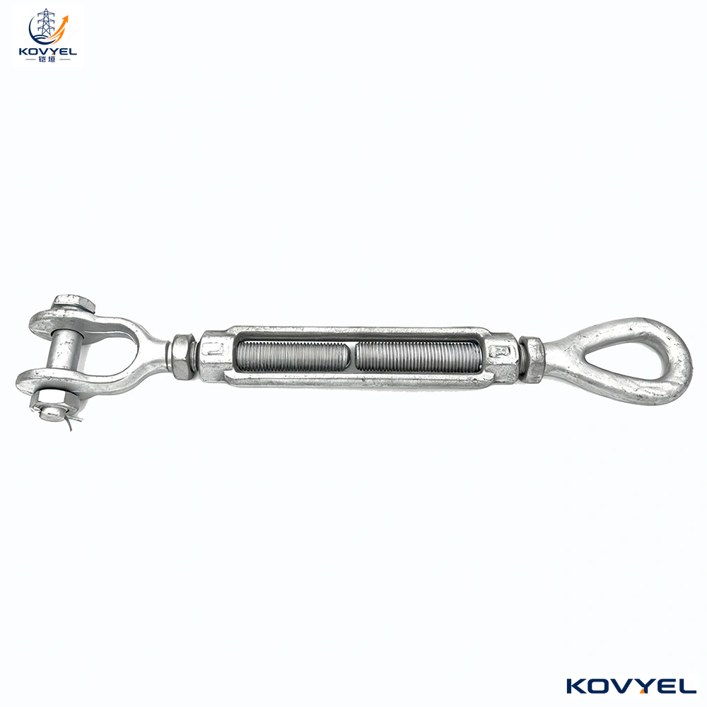 Drop Forged Turnbuckle HDG | ASTM F1145 Utility Hardware | Jaw & Jaw Galvanized Turnbuckle