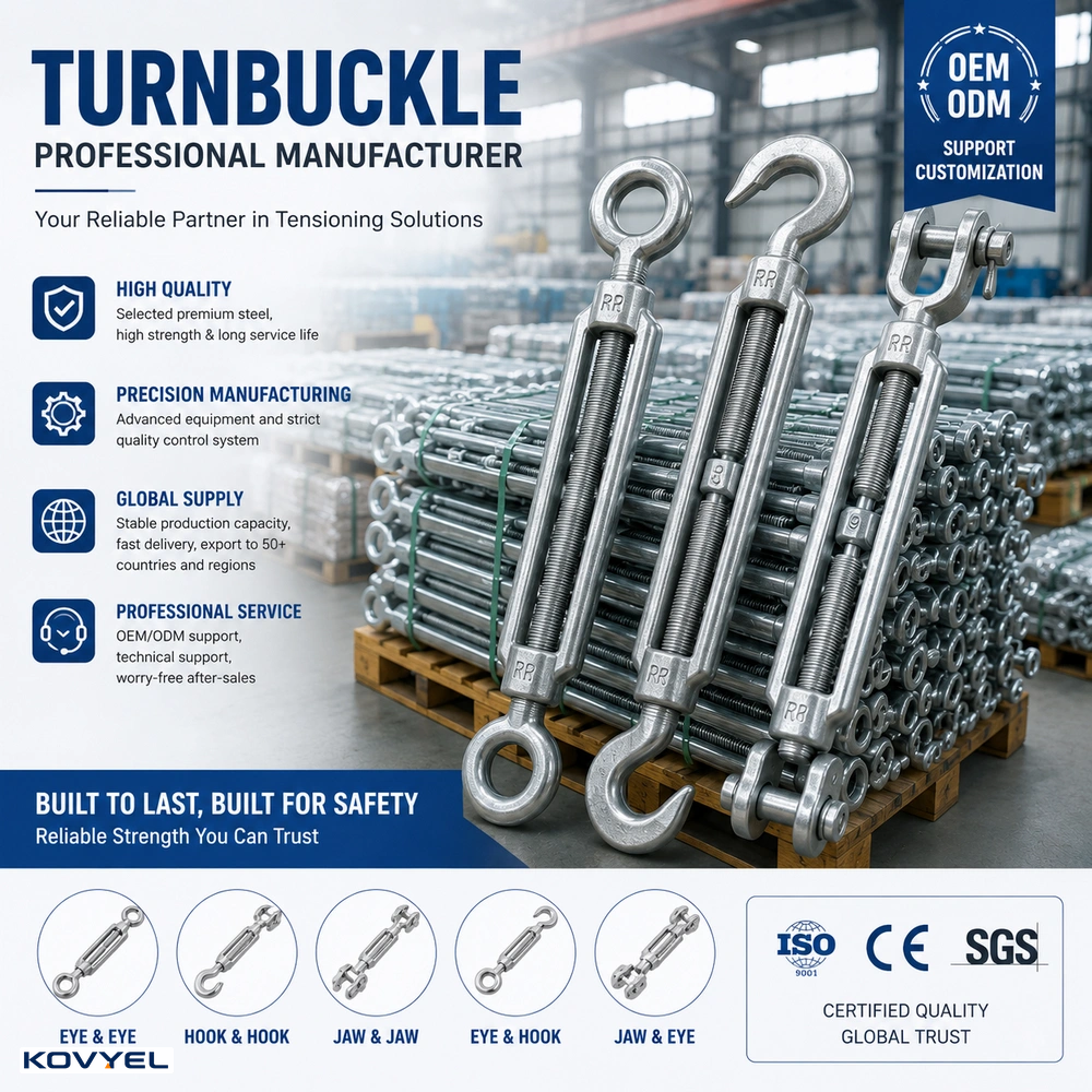DIN1480 Galvanized Turnbuckle | Eye and Jaw Type | Construction And Lifting - product image 2