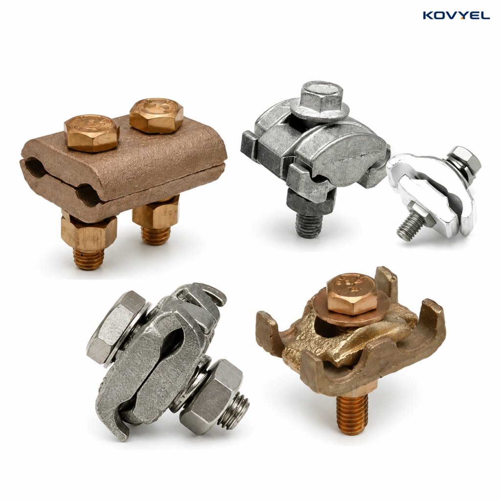 Copper Bronze/Aluminium Parallel Groove Clamps For Grounding & Bonding System - product image 4