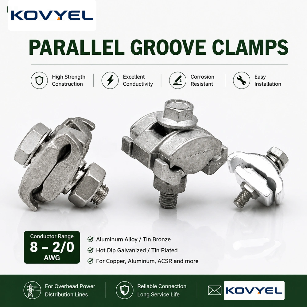 Universal Copper & Aluminum Parallel Groove Clamp | Electrical Cable Connector Clamps - product image 2