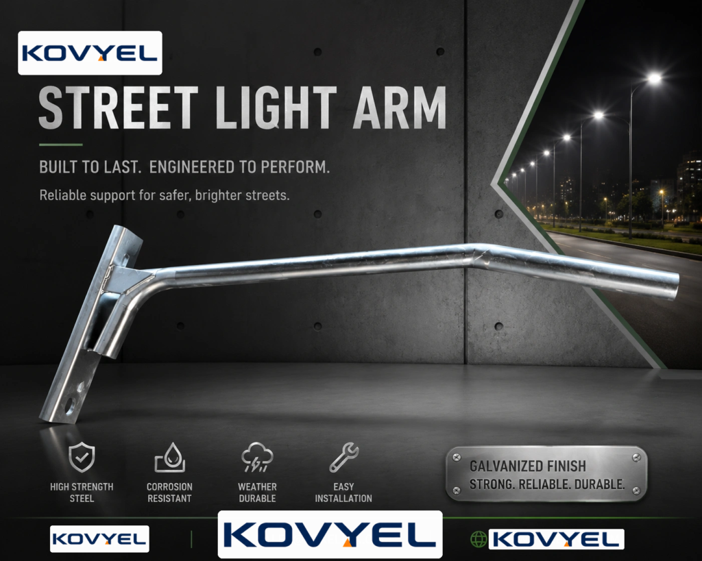 Hot Dip Galvanized Road Lighting Support Arm Bracket Arm for Street Lights - product image 2