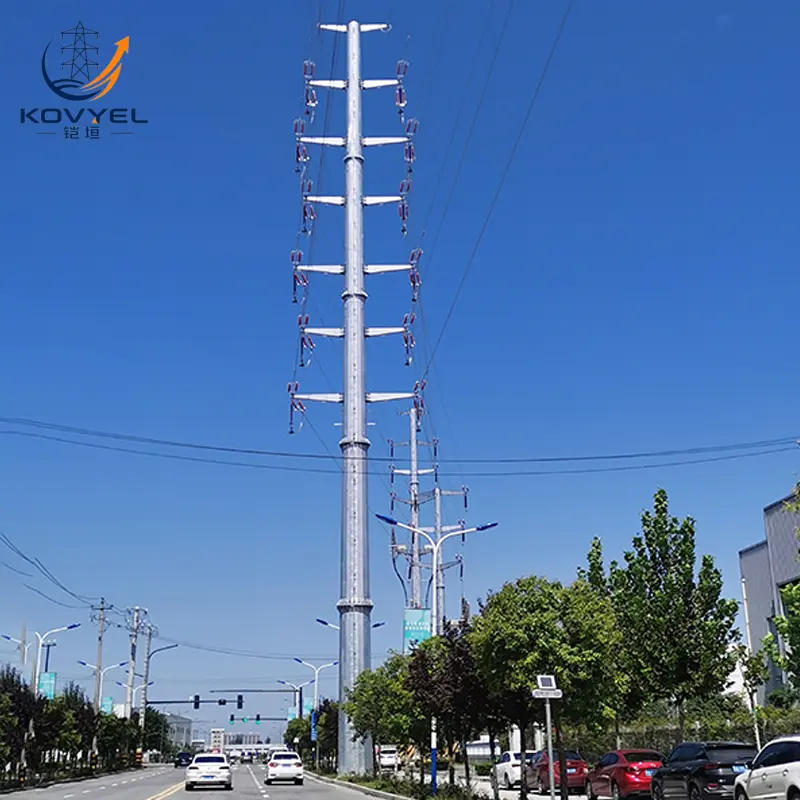 Hot-Dip Galvanized Monopole Transmission Tower - product image 2