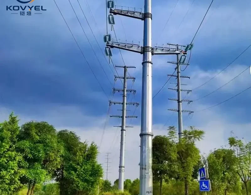 KOVYEL Hot-Dip Galvanized Monopole Transmission Tower - gallery image 3