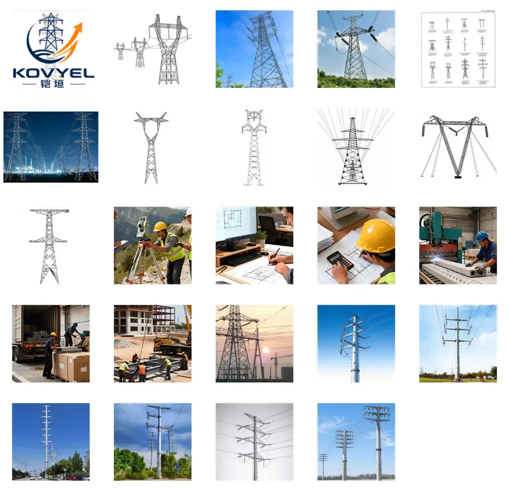 Hot-Dip Galvanized Monopole Transmission Tower - product image 7