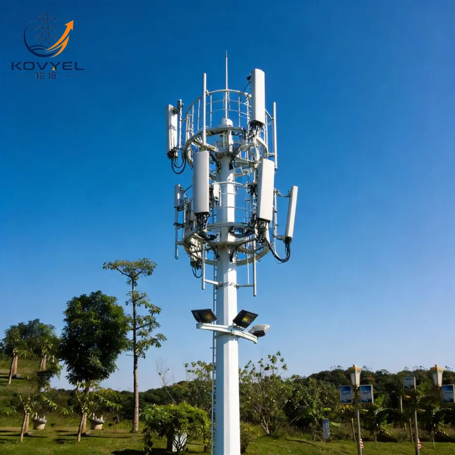 Galvanized Monopole Communication Tower - product image 3