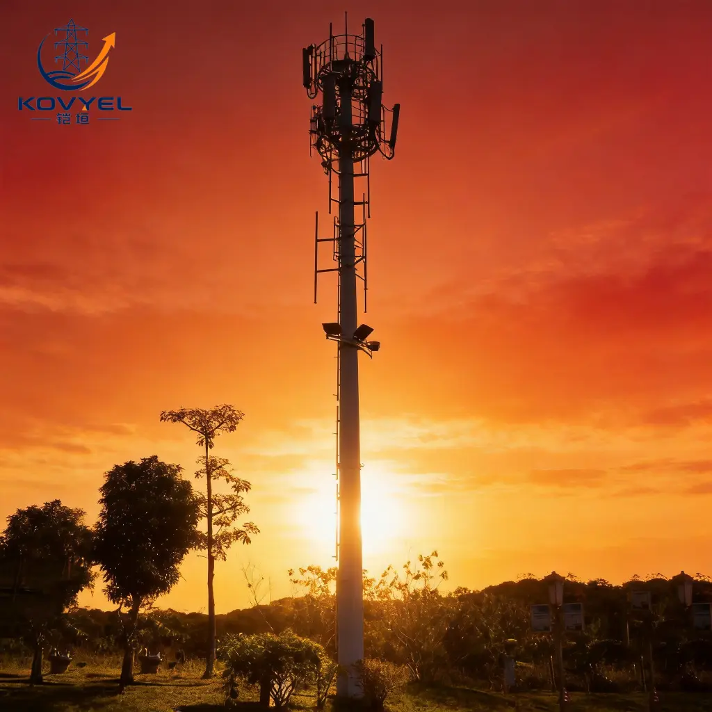 Galvanized Monopole Communication Tower - product image 4