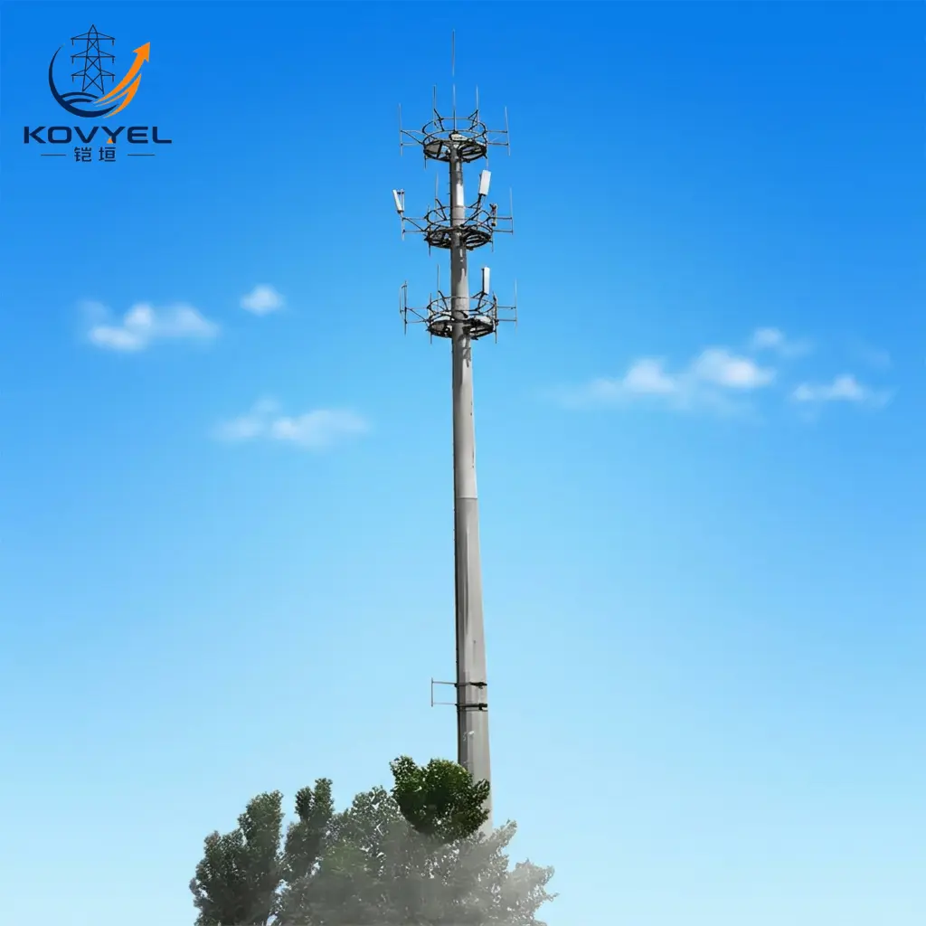 Galvanized Monopole Communication Tower - product image 5