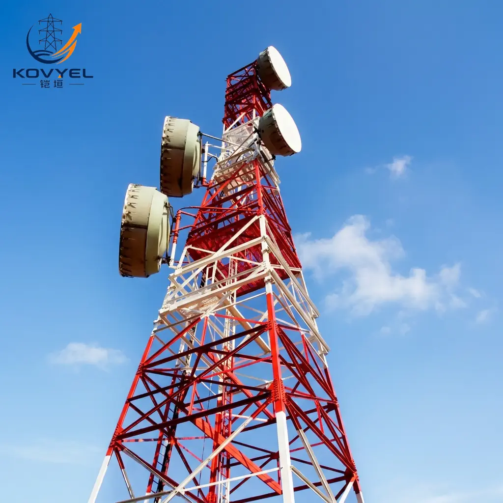 Hot-Dip Galvanized Communication Lattice Tower