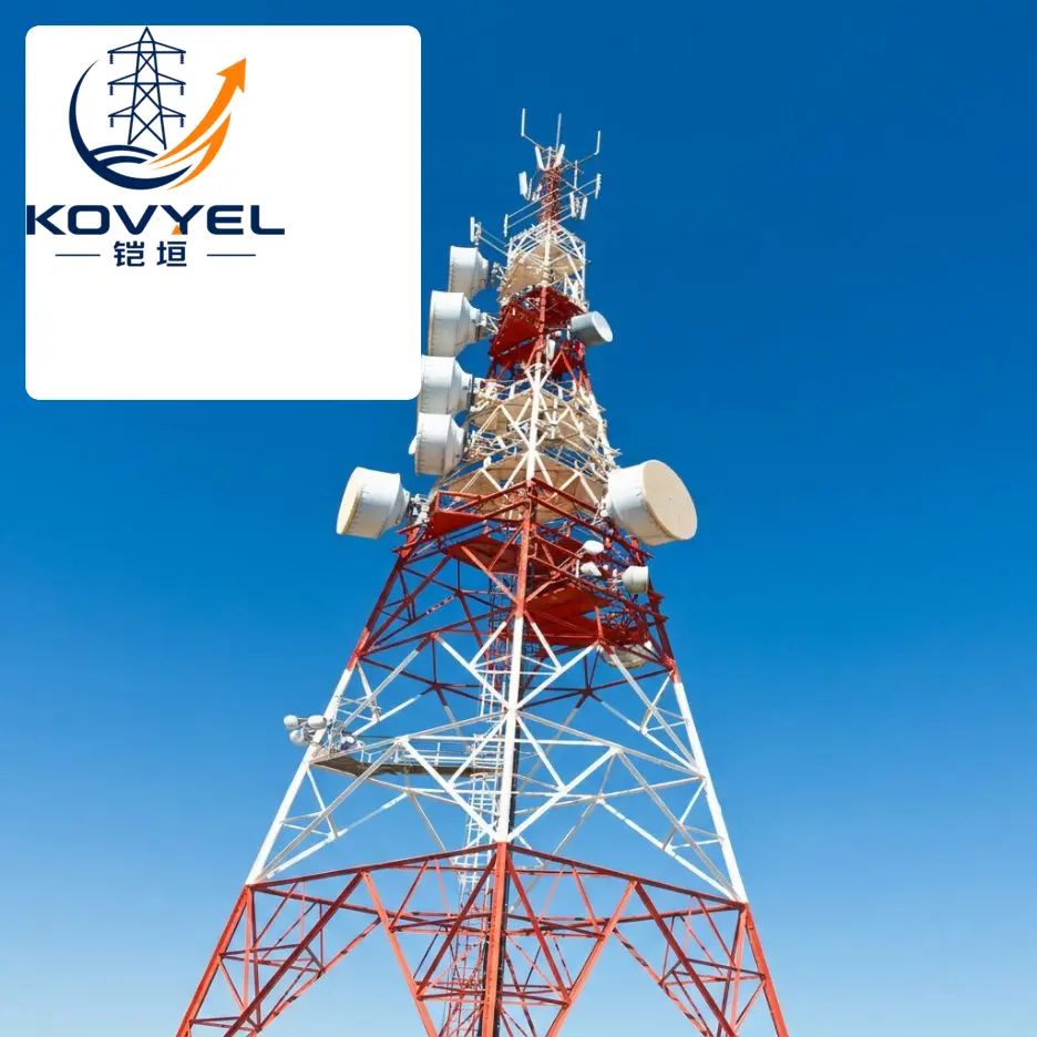 Hot-Dip Galvanized Steel Telecom Lattice Tower