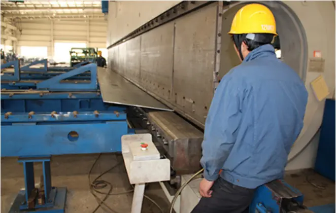 Steel Tubular Power Transmission Tower - real steel tower manufacturing process: Steel Plate Bending