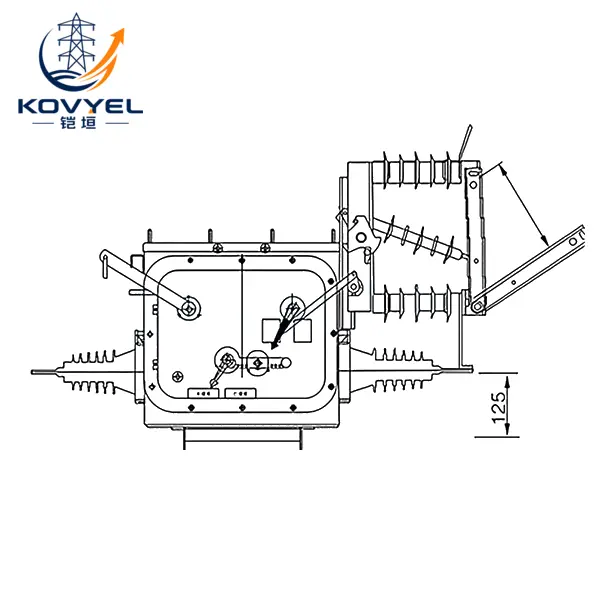 ZW20-12 Outdoor High-Voltage Vacuum Circuit Breaker - product image 4