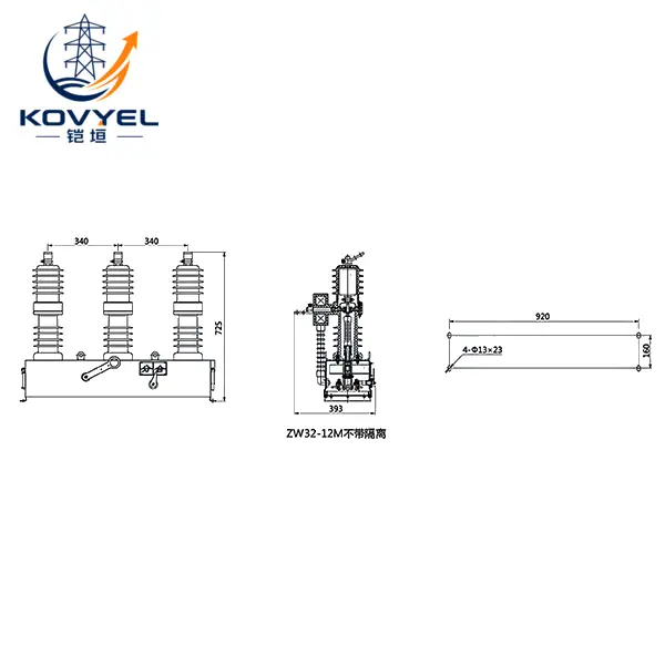 ZW32-12M Permanent-Magnet Outdoor Vacuum Circuit Breaker - product image 4