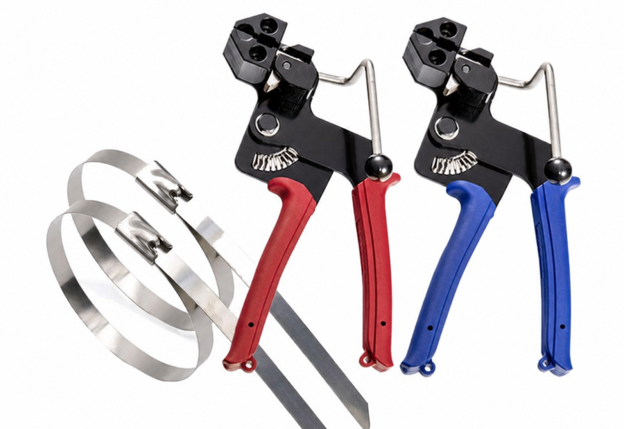 Heavy Duty Zip Ties Self Tensioning and Cutting Tool Stainless Steel Cable Tie Gun