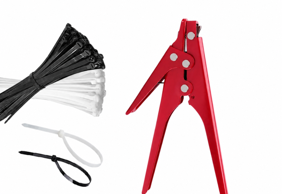 Cable Tie Gun for Plastic Nylon Cable Tie Zip Tie Tool,Cutting Width: 2.4-9mm