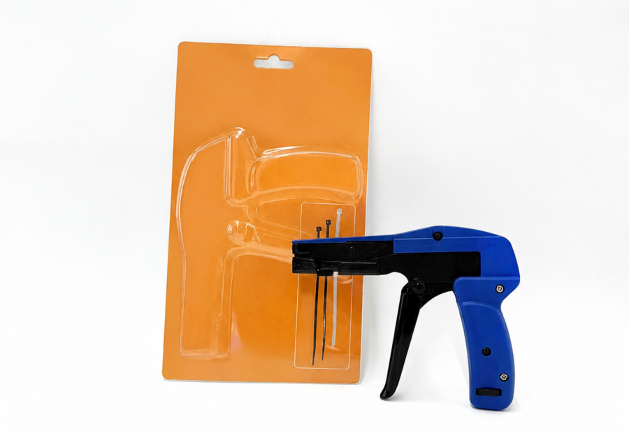 Professional Nylon/Metal Zip Tie Tensioning Cutting Tool Cable Tie Gun