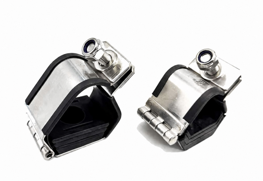 IEC61914 Low Smoke 20mm Trefoil Single Cable Cleats with M8 Bolt for Bundled Cable