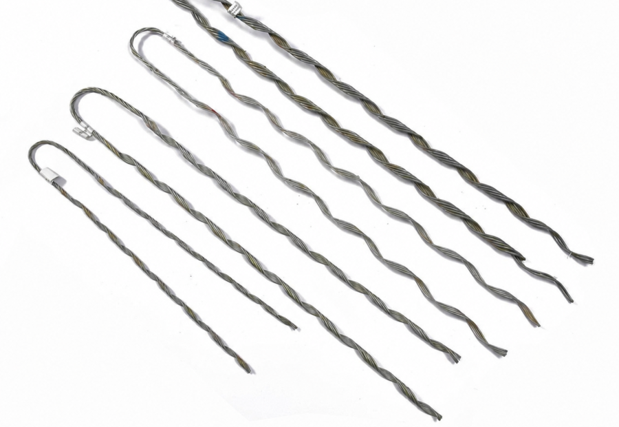 Aluminum Dead End Preformed Guy Grip For Power Fittings