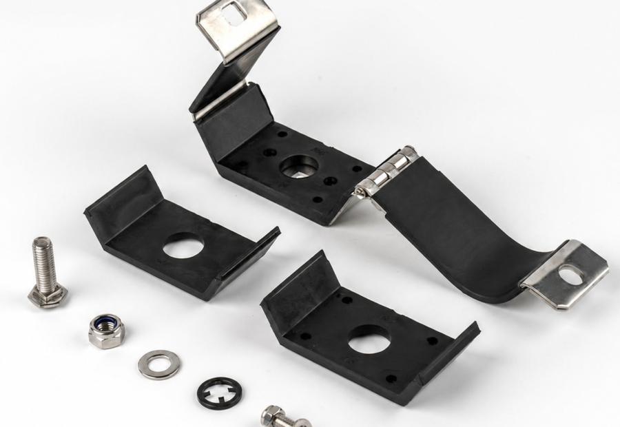 Electric Single Cable Cleat with LSF Pad 130kA peak/50kA RMS