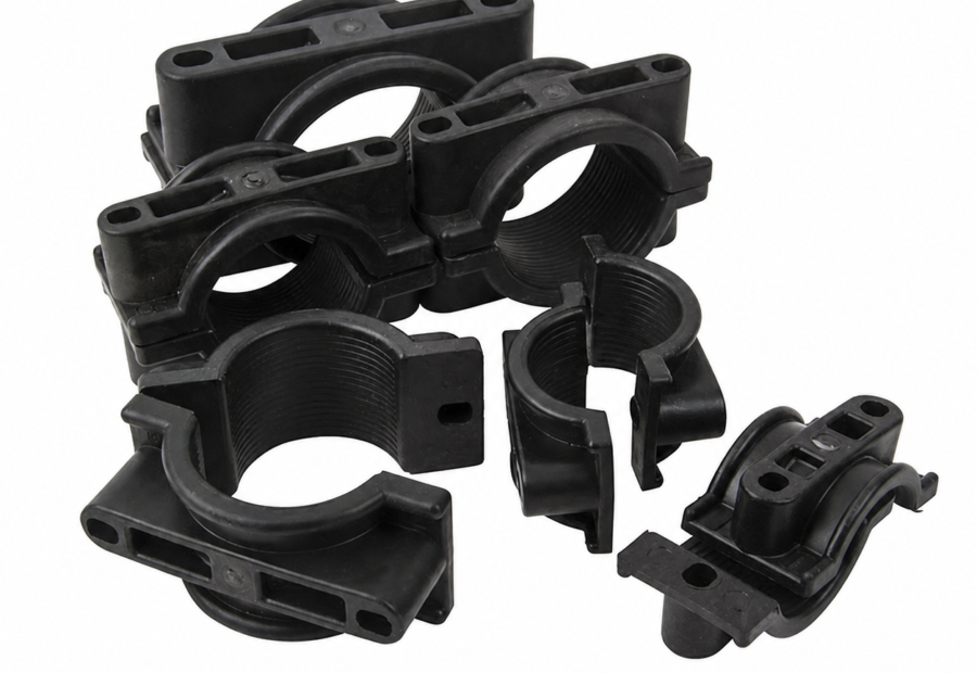 50-60mm Polymer Trefoil Cable Cleat M10 Mounting 2 Hole Clamp Nylon Cable Cleat