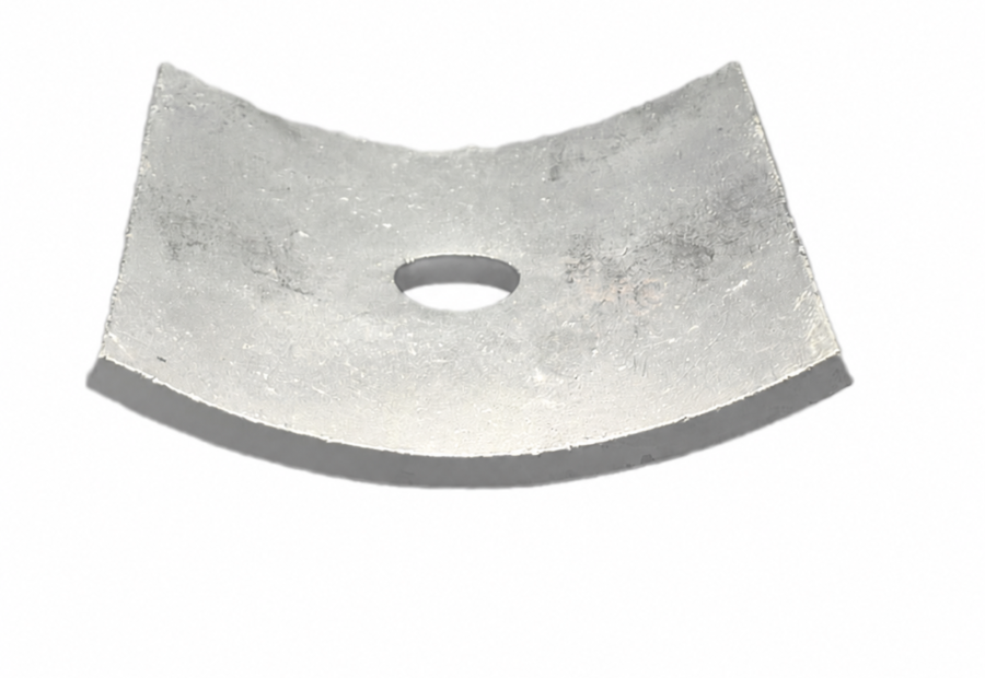 Hot Dip Galvanized | Square Curved Washer | Wood Pole Hardware