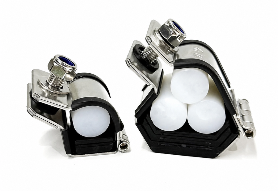 IEC61914 Stainless Steel Trefoil Type Cable Cleats FF-T For 11kv 33kv