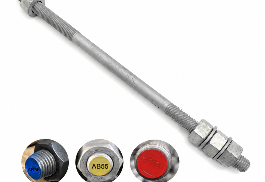 ASTM F1554 Grade 36 55 105 Anchor Rods Construction Anchor Bolts F436 Washer