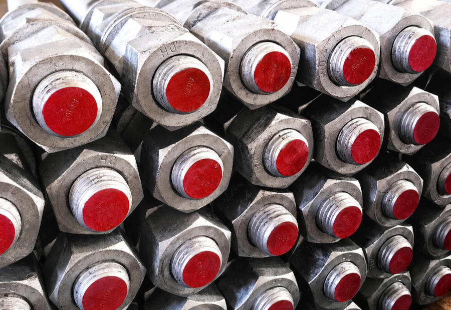 ASTM F1554 Grade55 L Anchor Rod With Nuts