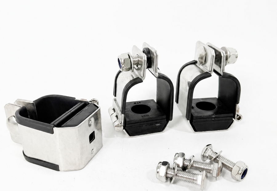 Quad Cable Cleats 316L Stainless Steel Cable Cleats IEC 61914 Certificated