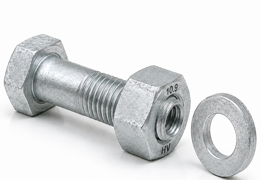 M12鈥揗36 EN 14399-10 Class 10.9 HRC Preloaded Structural Bolts