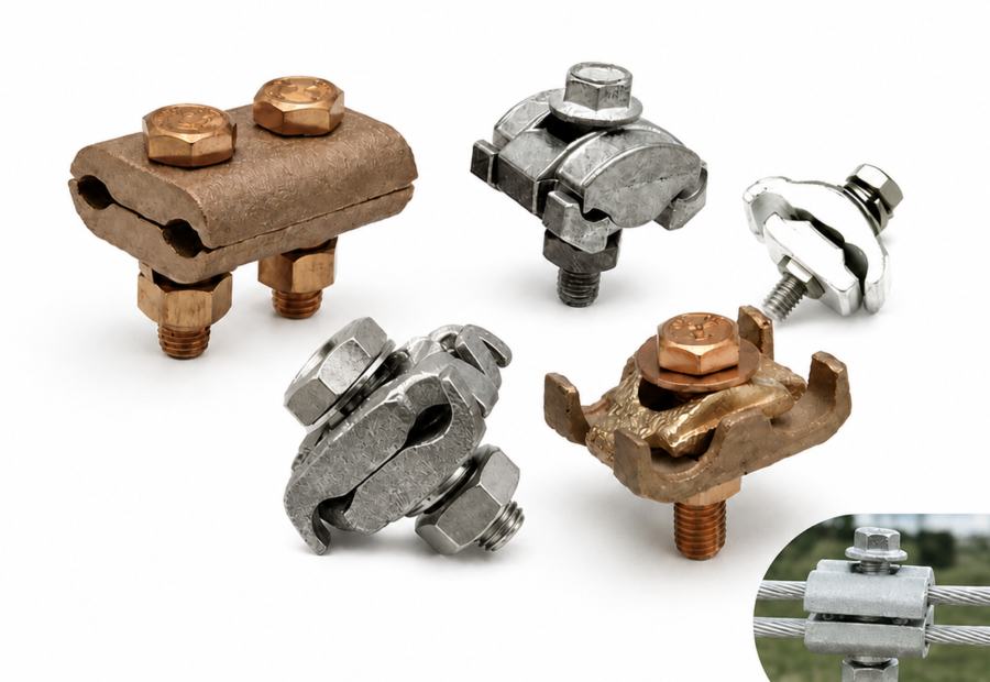 Universal Copper & Aluminum Parallel Groove Clamp | Electrical Cable Connector Clamps
