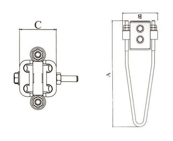 JNS Four-Core Bunched Cable Strain Clamps - product image 2