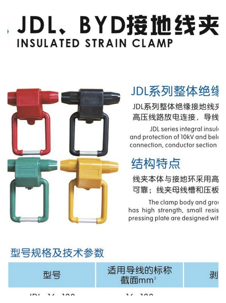 JDL Integral Insulated Grounding Clamps