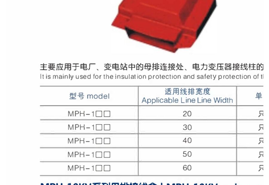 MPH Busbar Connection Insulation Covers