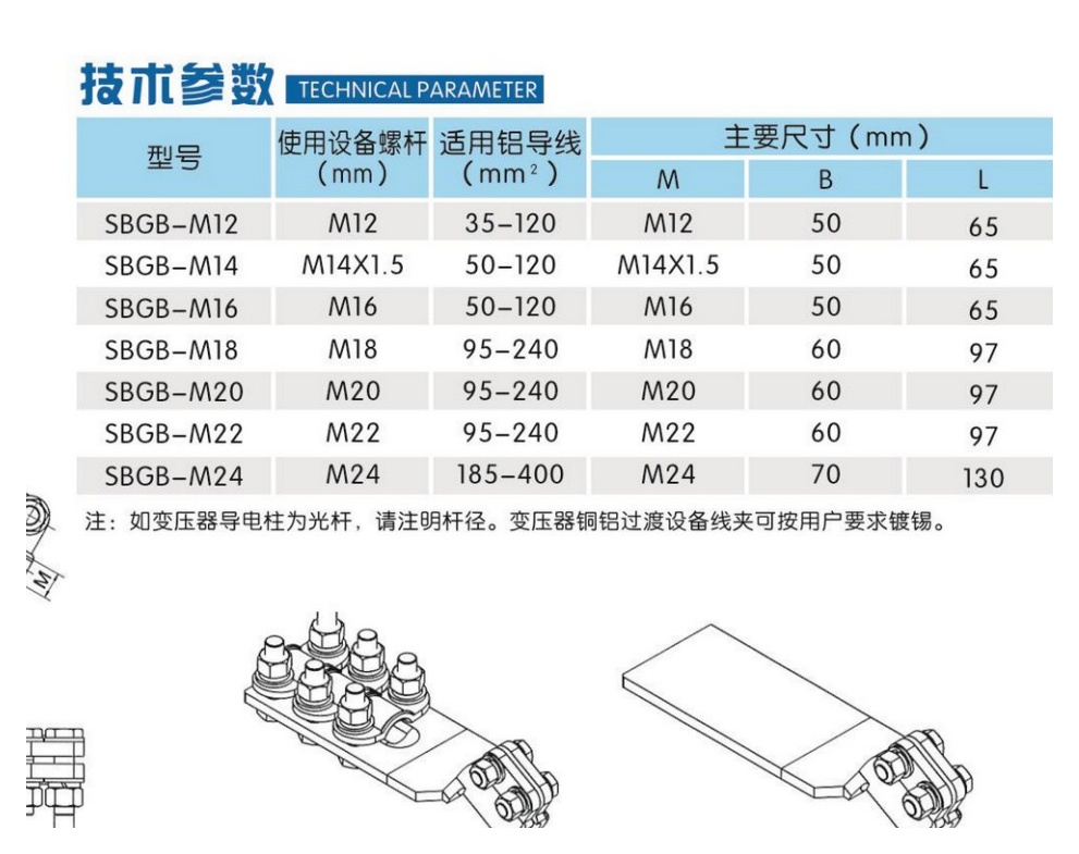 SBG & SBGB Transformer Transition Clamps - product image 2