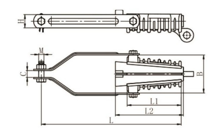 NXJG Insulated Wedge Tension Clamps – Clevis Type - product image 2